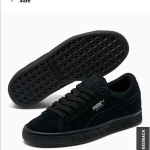 NWT Suede JR black sneakers